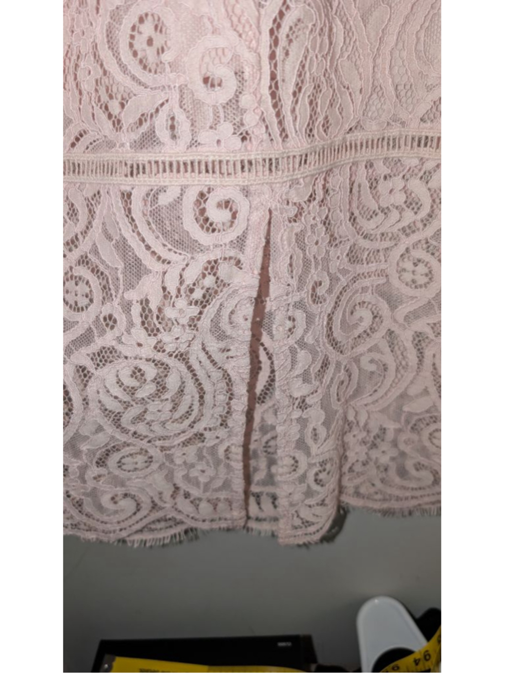 Express Pink Lace Midi Dress Womens Small - Picture 10 of 10